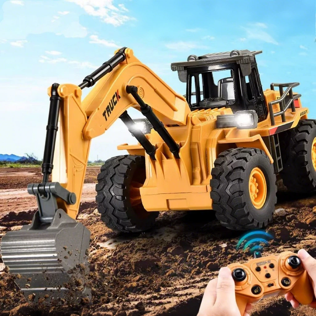 

2.4G RC Alloy Excavator 9CH Remote Control Bulldozer Forklift Dump Truck Engineering Vehicle Model Kid Toy Boy Birthday Gifts