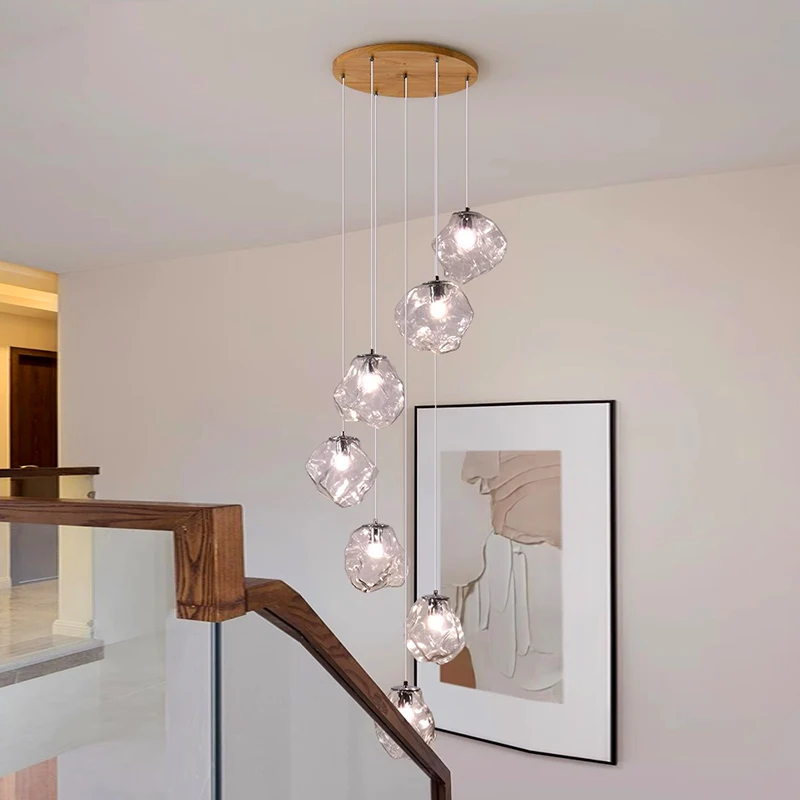 

Nordic home decoration, stair chandelier, living room bedroom and dining room Pendant lights, ceiling light, indoor lighting