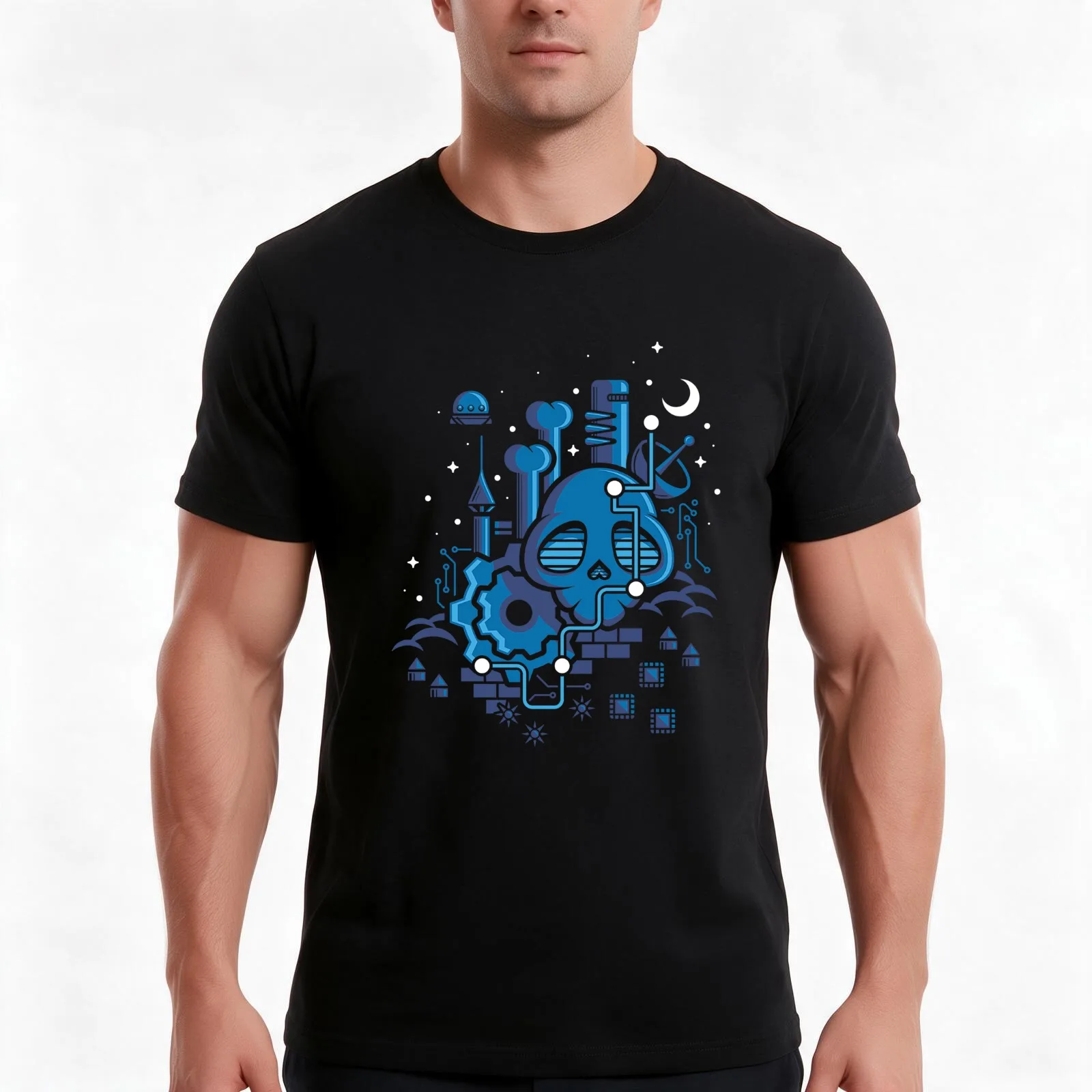 Megaman Megaman Megaman kjjjx T-Shirt Summer Casual Cotton Tee Oversized Streetwear Tops Vintage Graphic Print 100% Cotton