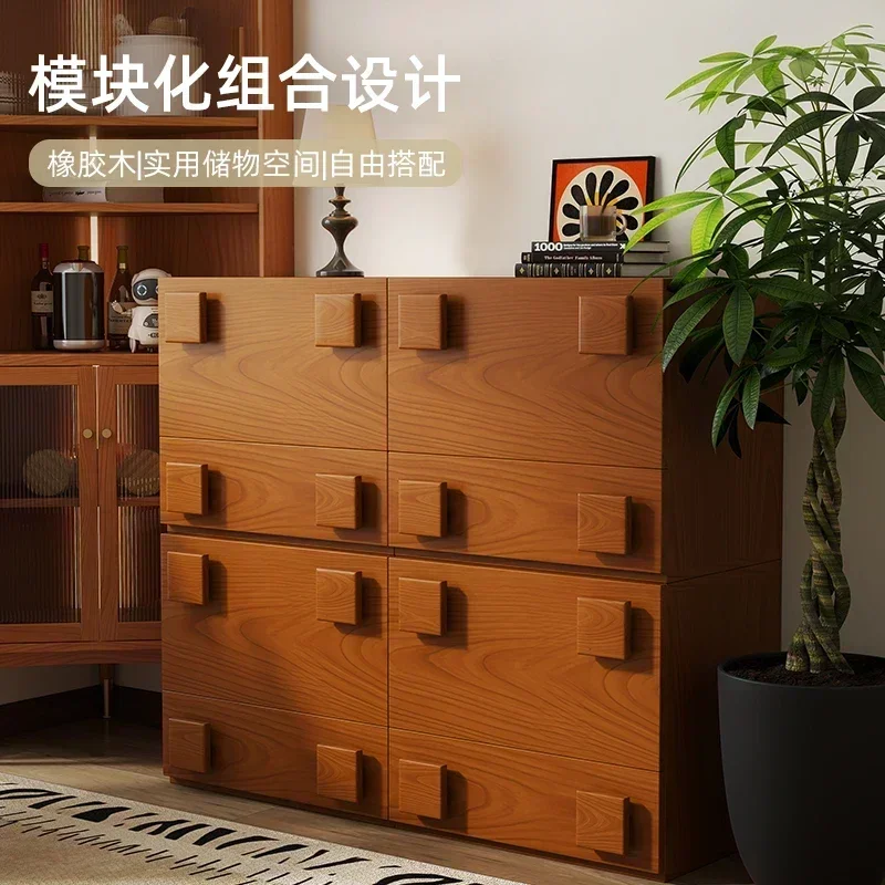 High-end Luxury Solid Wood Card Door Cabinets, Second-hand Double-layer Storage Cabinets, Living Room and Bedroom Furniture