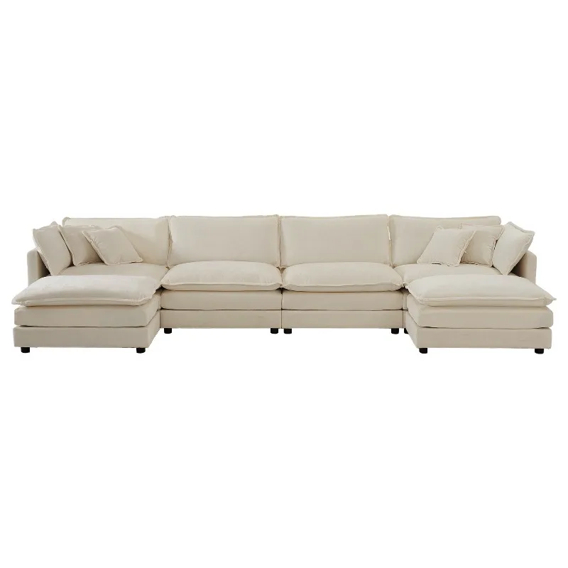 

Modular sofa L-shaped sofa set with armrests 3-seat comfortable cloud sofa