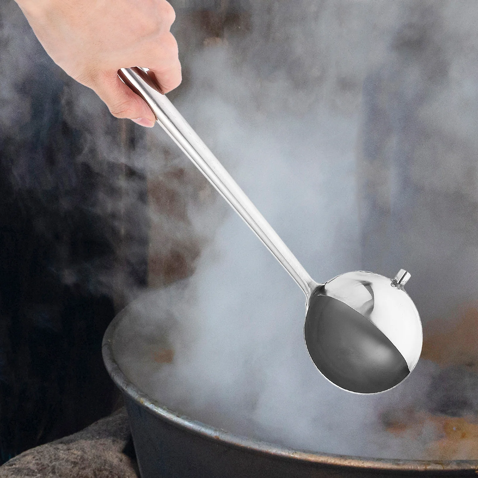 

Stainless Steel Gravy Ladle Sauce Pouring Spoon Kitchen Soup Spoon Heavy Duty Cooking Oil Ladle Dishwasher Safe