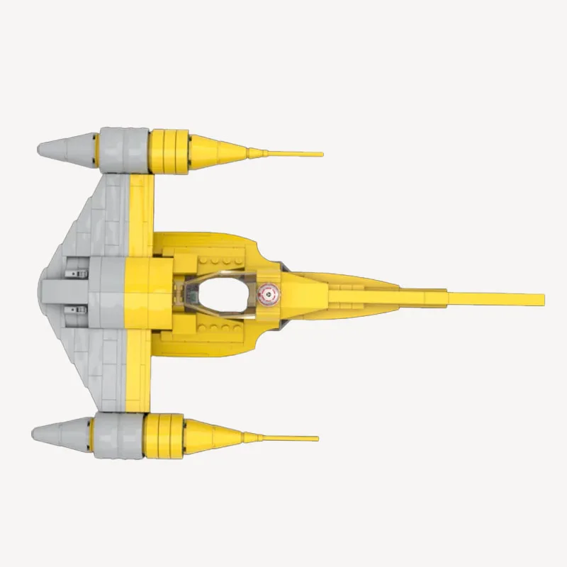 MOC Space Series Building Block Model Theed N-1 Naboo Starfighter High Tech Weapons Parts Set Originality DlY Kids Gift