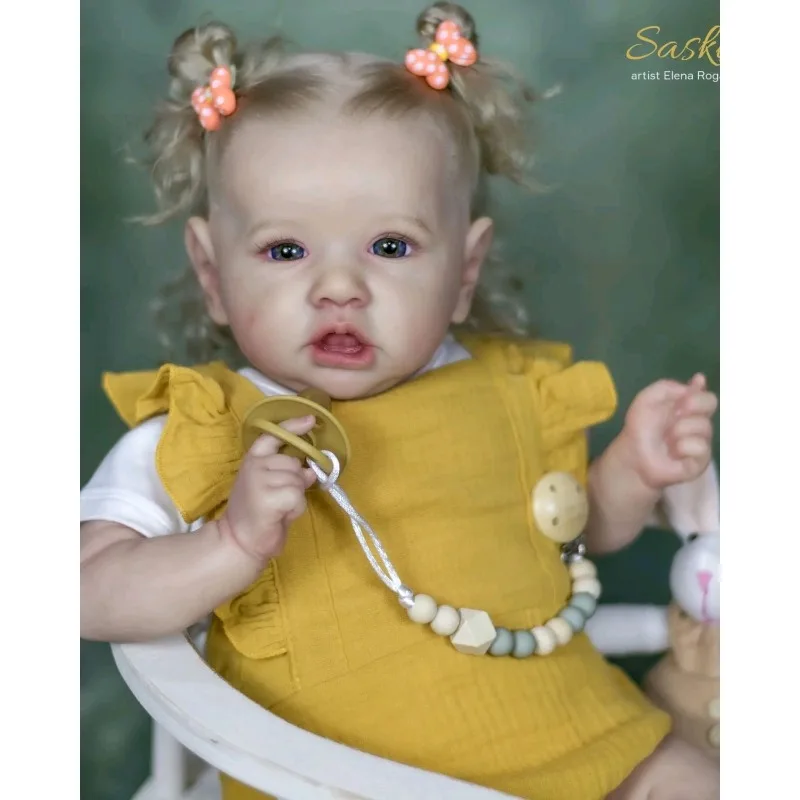 22inches Saskia Unfinished Unpainted Doll Parts Blank Color Handmade DIY Doll Mold