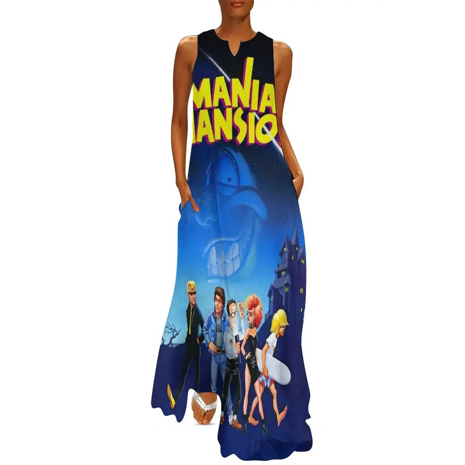 Day of the Tentacle - Maniac Mansion (High Contrast) Long Dress long dress women summer women's evening dress 2025