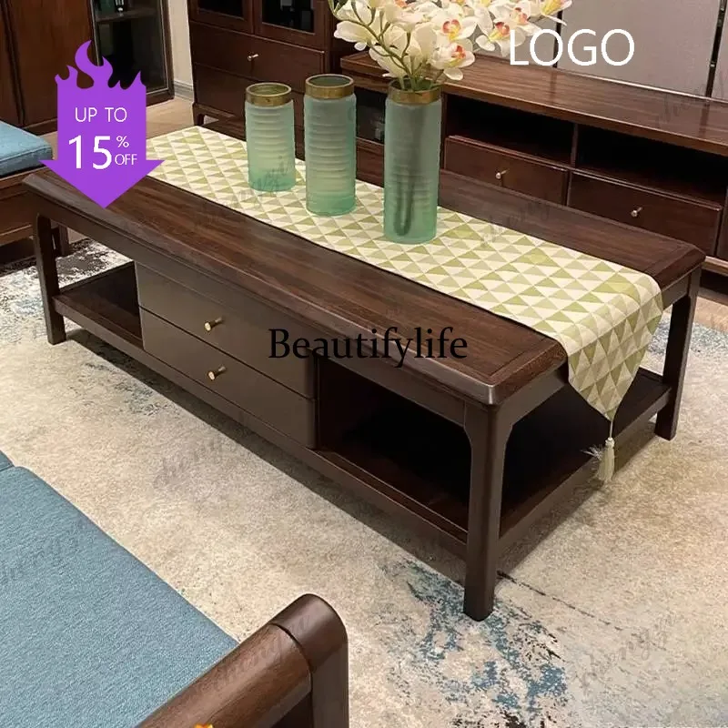 D5556 Decoration Walnut Coffee Tables Brown Chinese Vintage Nordic Living Room Coffee Tables Corner Dining Table Basse Salon Fur