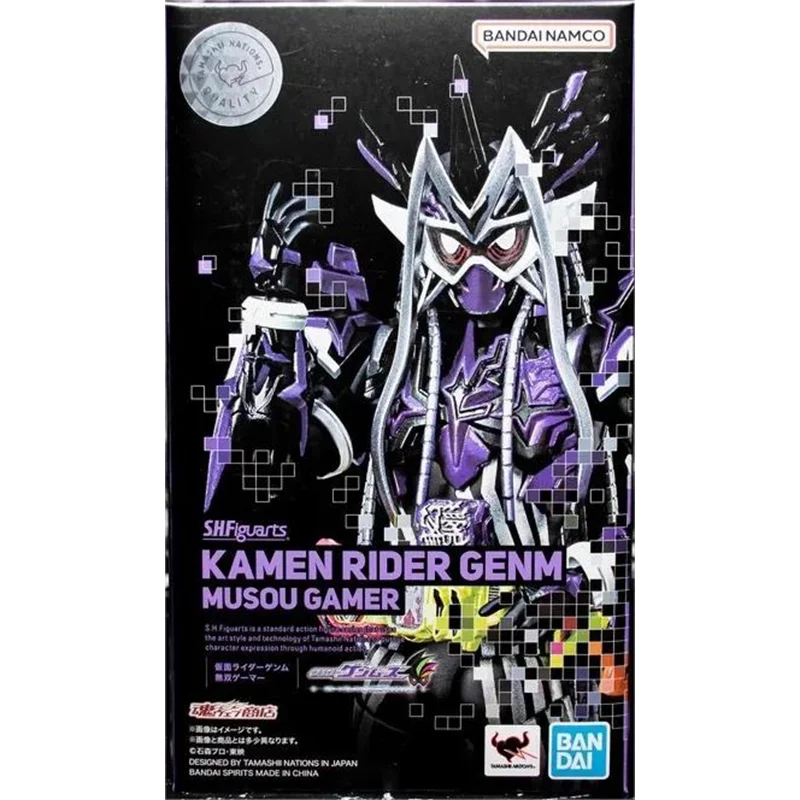 Original genuíno s.h. figuarts shf kamen rider genm muson gamer bandai anime modelo brinquedos figura de ação presentes ornamentos colecionáveis