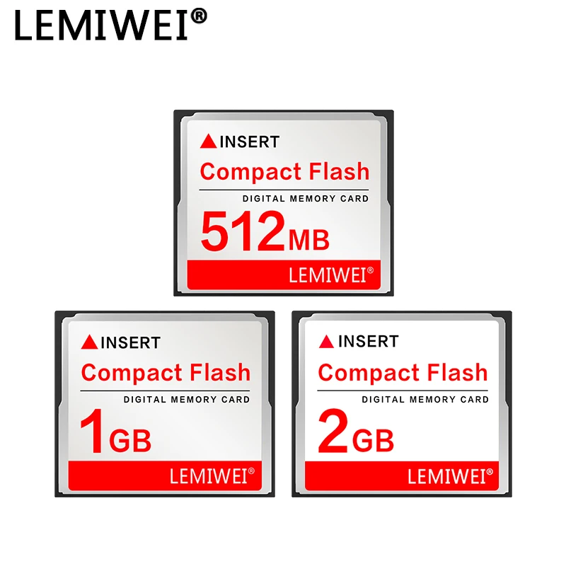 LEMIWEI CompactFlash Memory Card CF 02 Card 256MB 512MB 1GB 2GB 4GB 8GB 16GB 32GB 64GB Standard Speed for Digital Camcorder