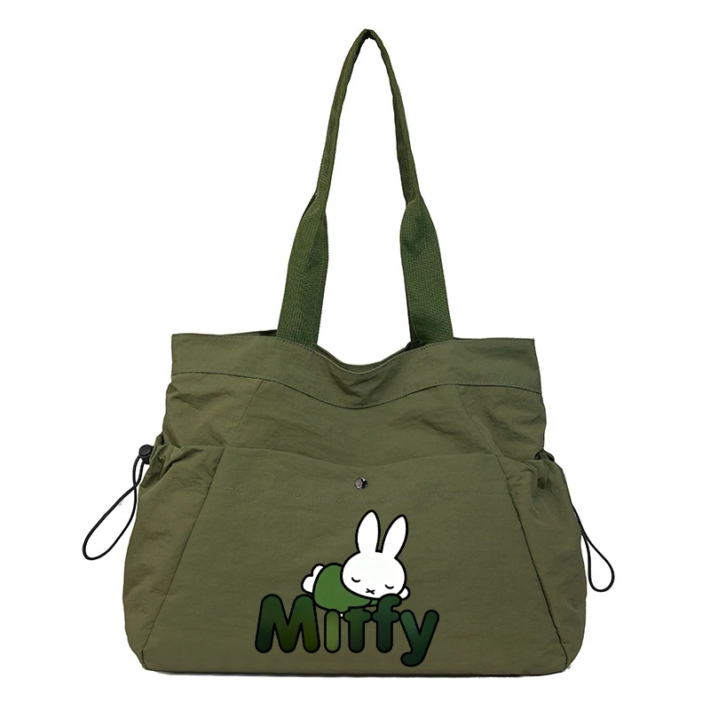 حقيبة كتف Miffy Minimalist مطبوعة ذات سعة كبيرة وخفيفة الوزن للنساء أثناء التنقل من نسيج النايلون المقاوم للماء #6
