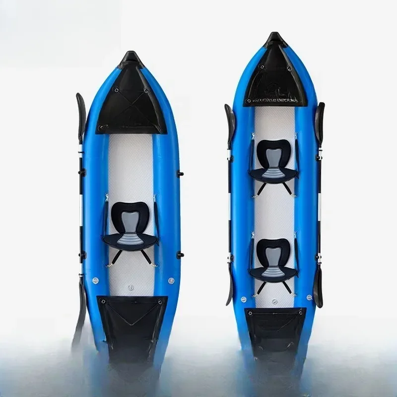 Kayak micro-drift fishing, beginner whitewater rubber boat air cushion canoe