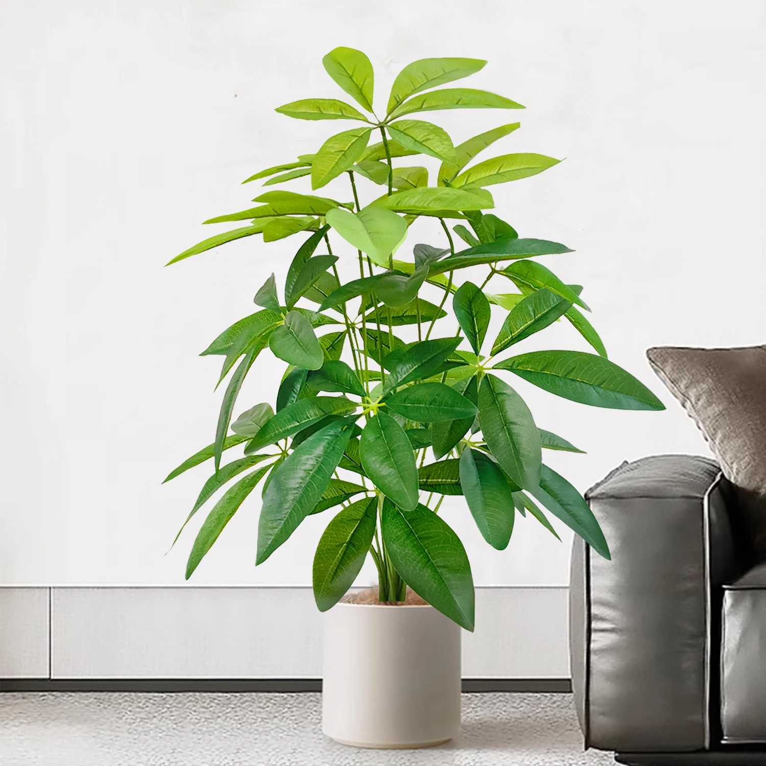 68cm/26.7in Artificial Money Tree Monstera Deliciosa Fake Plant Decoration Holiday Home Office Decoration