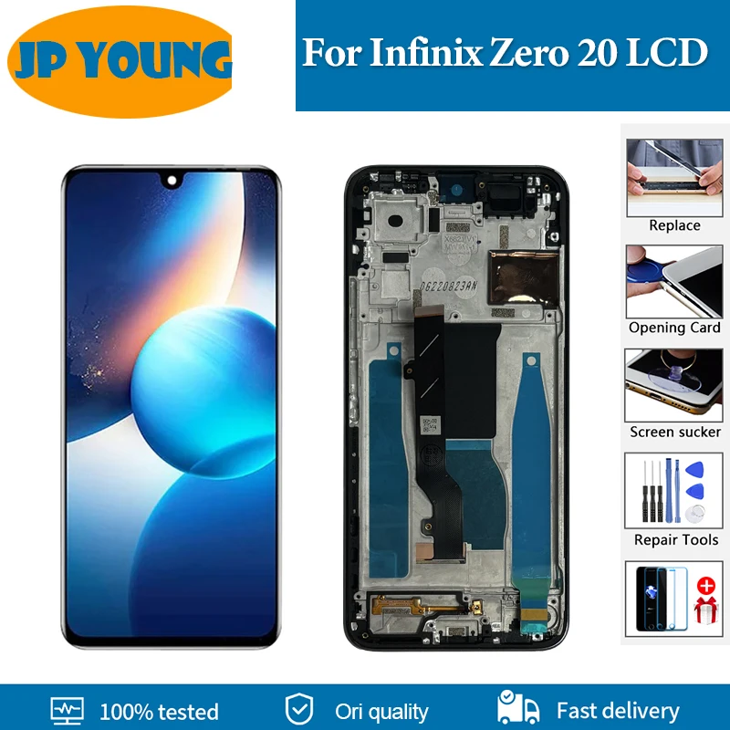 

6.7" AMOLED For Infinix Zero 20 LCD Display Touch Screen Digitizer Assembly For Infinix Zero 20 X6821 LCD Screen Replacment Part