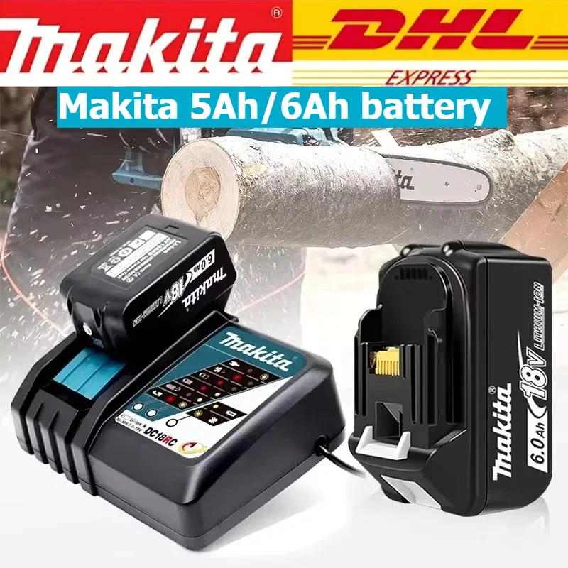 

Original Makita battery,5.0Ah/6.0Ah rechargeable battery, replacing Makita BL1830B L1840B L1850B L1860B,power tool battery