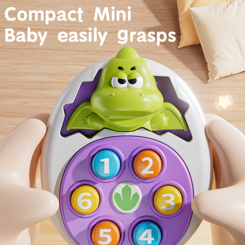 Dinosaur Press and Tap Enlightenment Toy -  No Electricity Needed, Perfect for Toddlers & Youngsters, Educational Gift