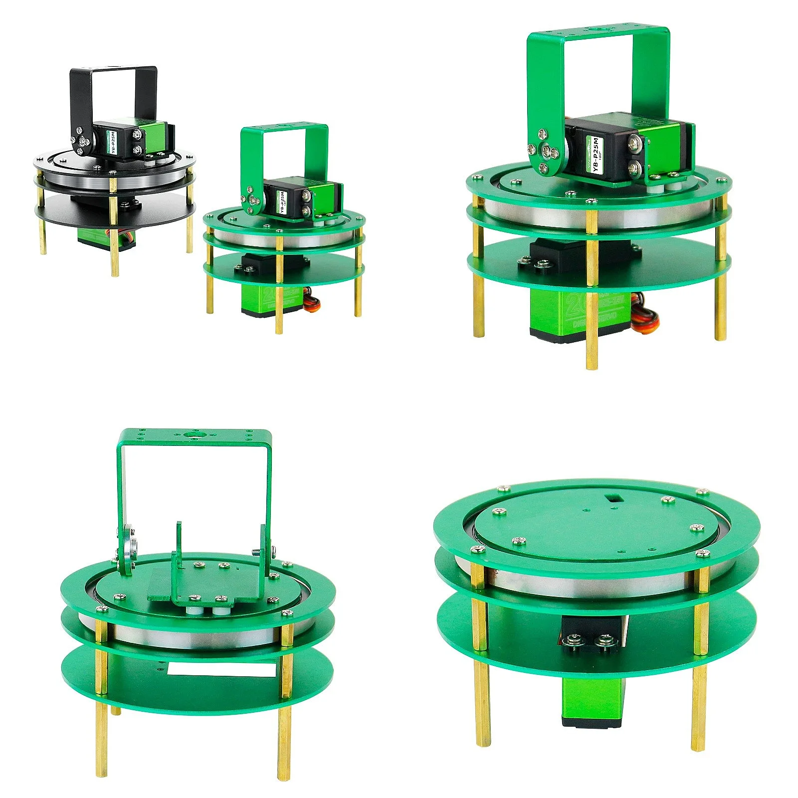 2 DOF Metal Servo Metal PTZ Camera Chassis Mounting Kit with 20kg 25KG Robot Car Metal Servo