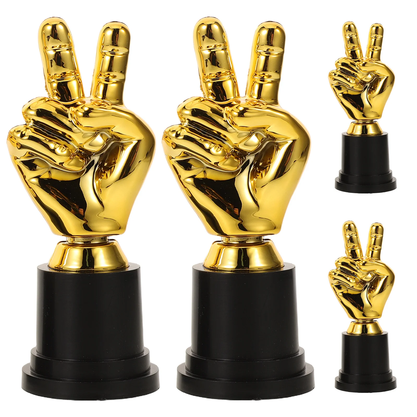 

4 шт., спортивный трофей для уникального дизайна, прочный кубок с наградами, легкий реквизит для праздника, школьные мероприятия, команда, здание, футбол