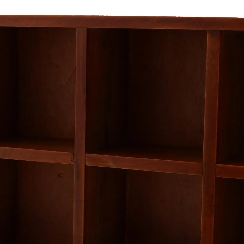 Divided Wooden Display Rack Wall Shelf Organizer Cabinet Storage for Bedroom Shelf Interior Decoration