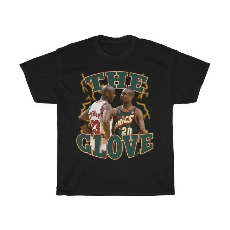 Gary Payton The Glove Men T shirt Black All Sizes JJ4247
