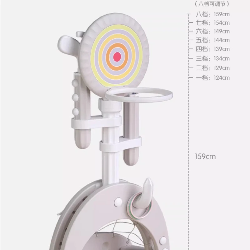 ห่วงบาสเก็ตบอลอเนกประสงค์สำหรับเด็กเล่นในบ้าน ปรับความสูงได้ เงียบ ไม่ส่งเสียงรบกวน ของเล่นกีฬาเสริมพัฒนาการสำหรับเด็กเล็ก