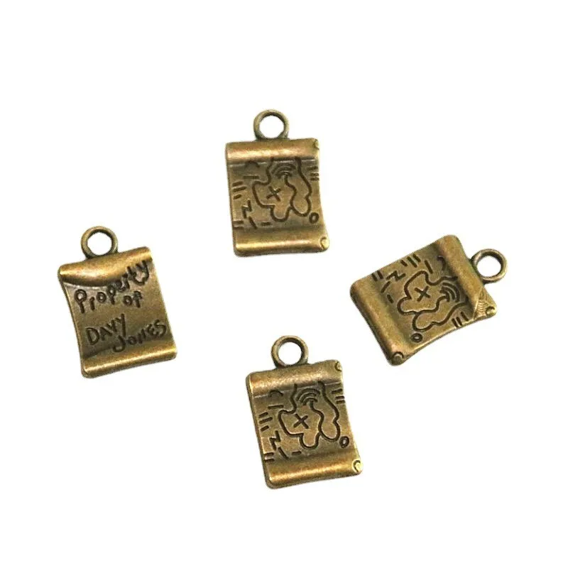 40Pcs Word Plate Charms 19.5*12MM Antique Bronze Color Pendant DIY Handmade Jewelry Accessories