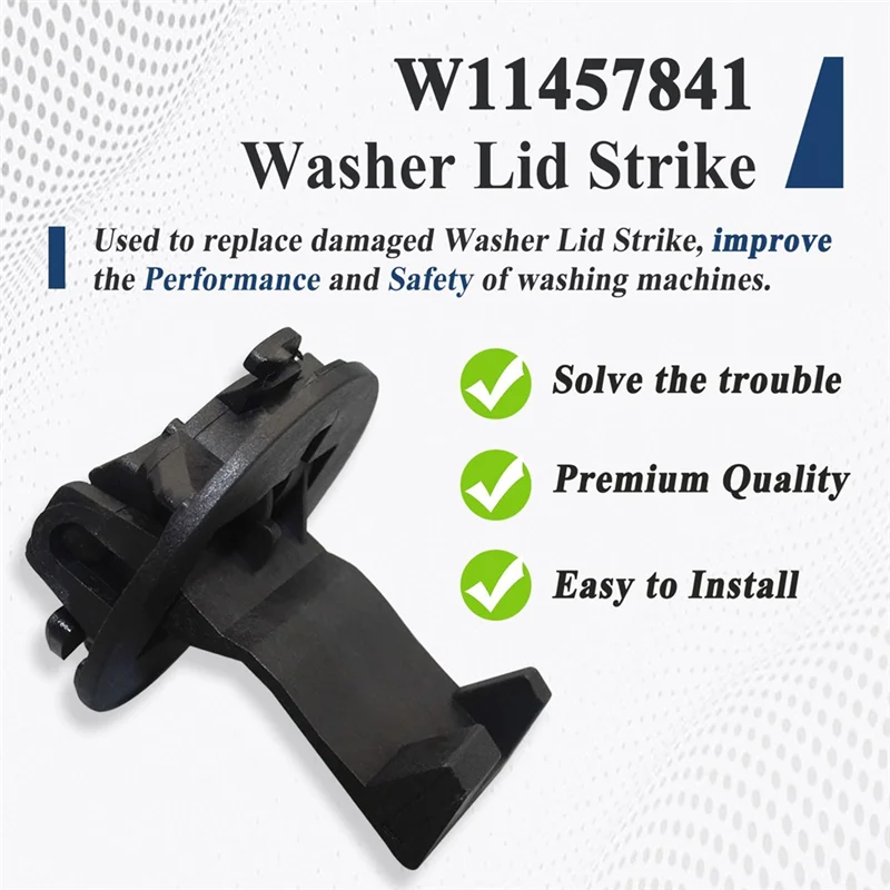 -ESTR Замок крышки шайбы W11457841 W11091027 для Whirlpool Kenmore Maytag Kitchenaid, подходит для крышки шайбы, детали удара