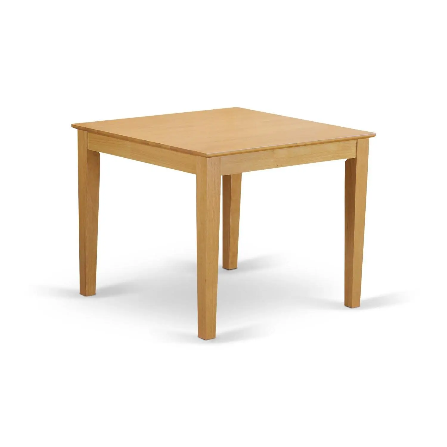 Square Oak Dining Table & 2 Chairs Set 36x36 Inch Kitchen & Dining Room Furniture, Customized