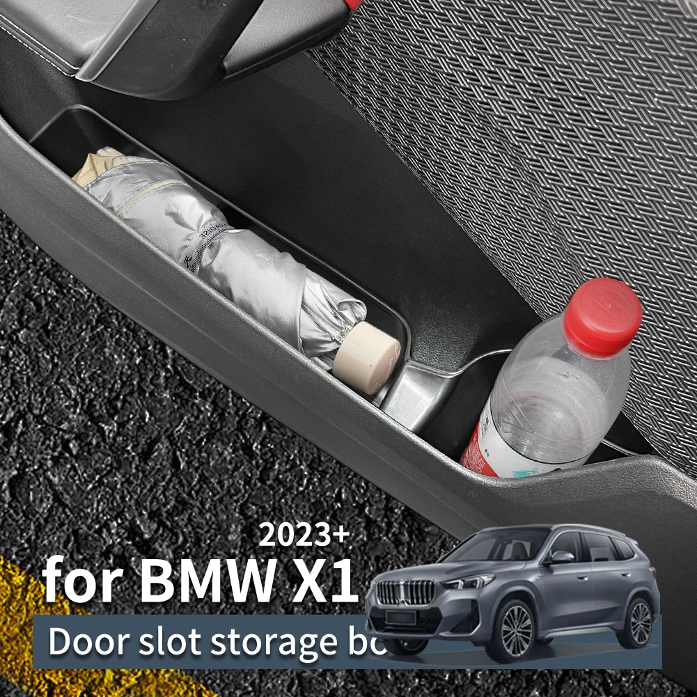 Door Side Storage Box for BMW X1 IX1 2022-2023 X2 IX2 2024 Front Rear Door Handle Armrest Tray Tidying Car Accessories