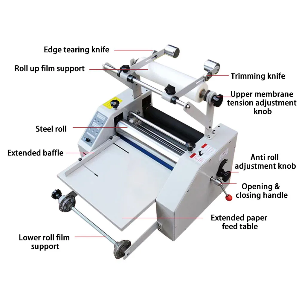 Automatic Feed Paper With Belt Hydraulic Thermal Bopp Film Roll Laminator Laminating Machine