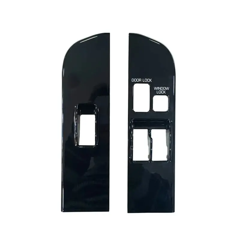 

A02Q - Для Toyota Land Cruiser 70 Series 76 79 78 LC78 LC79 LC76 LHD, 2-дверная глянцевая черная накладка на панель кнопок управления стеклоподъемниками