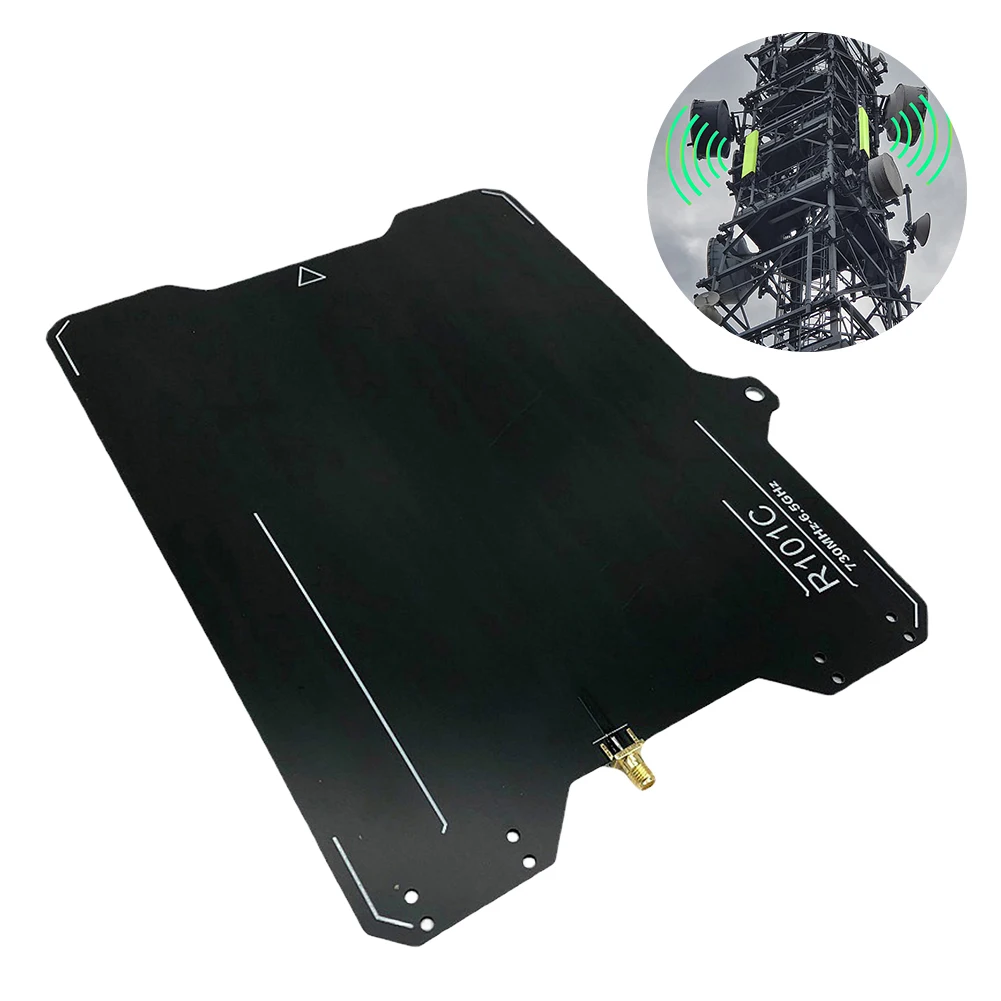 R101C Ads-b UWB Wideband Directional Antenna 730MHz-6.5GHz High Gain Ads-b Antenna 23x22.5cm for Radio Signal Transmit Receive