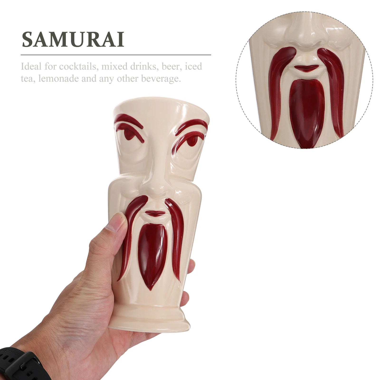 

Creative Retro Ceramic Wine Cup Smooth Surface Easy Bar Home Party Drinkware Ceramic Wine Cup