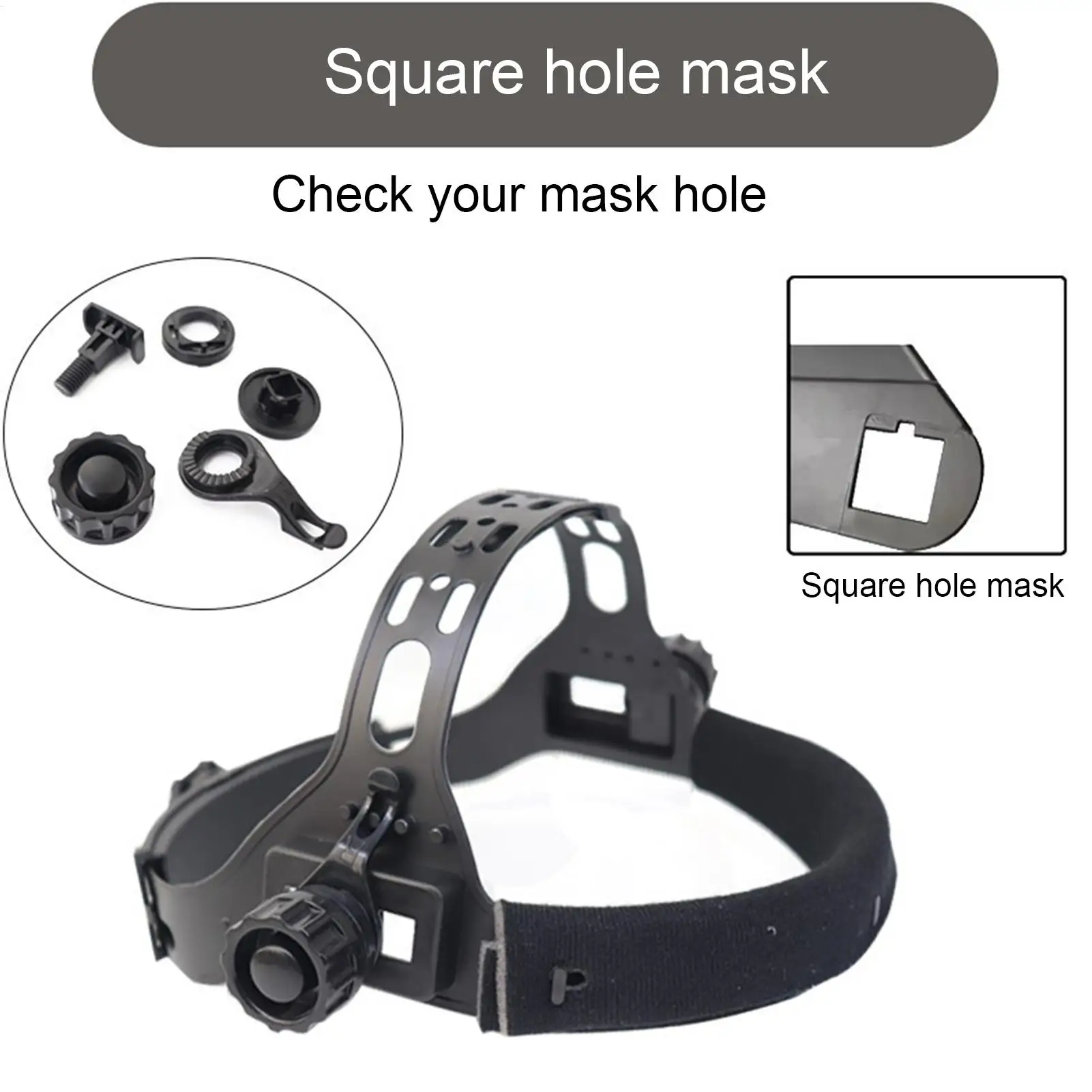 Schweißmaske Kopfbedeckung Schweißhelm Zubehör Verstellbare Schweißhelm-Kopfbedeckung Kopfband Schweißer-Zubehör Werkzeuge – Detail 4