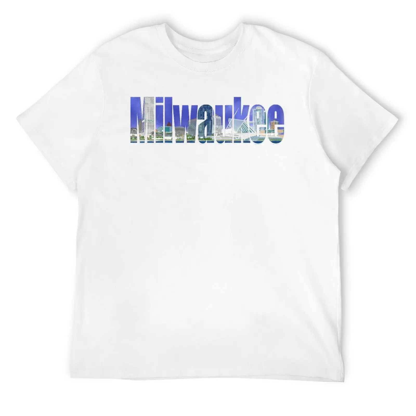 Lerarendag Wisconsin Skyline Heren Fris T-Shirt Beweging Top Tee Grafische Coole Humor Grafische Home Eur Maat