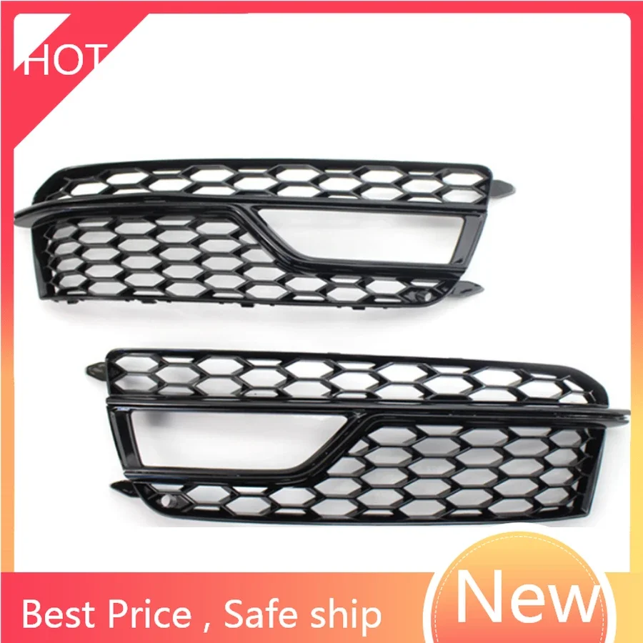 

Fit for Audi A5 B8.5 2013 2014 2015 2016 1 Pair Fog Light Lamp Grille Frame Cover Front Bumper Trim 8T0807681K01C/8T0807682K01C