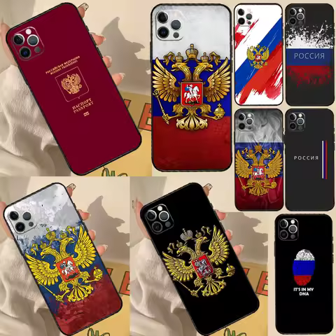Russia Flag Phone Case For Samsung Galaxy S25 Ultra S24 S20 S21 S22 S23 Plus S9 S10 S25 FE Back Cover