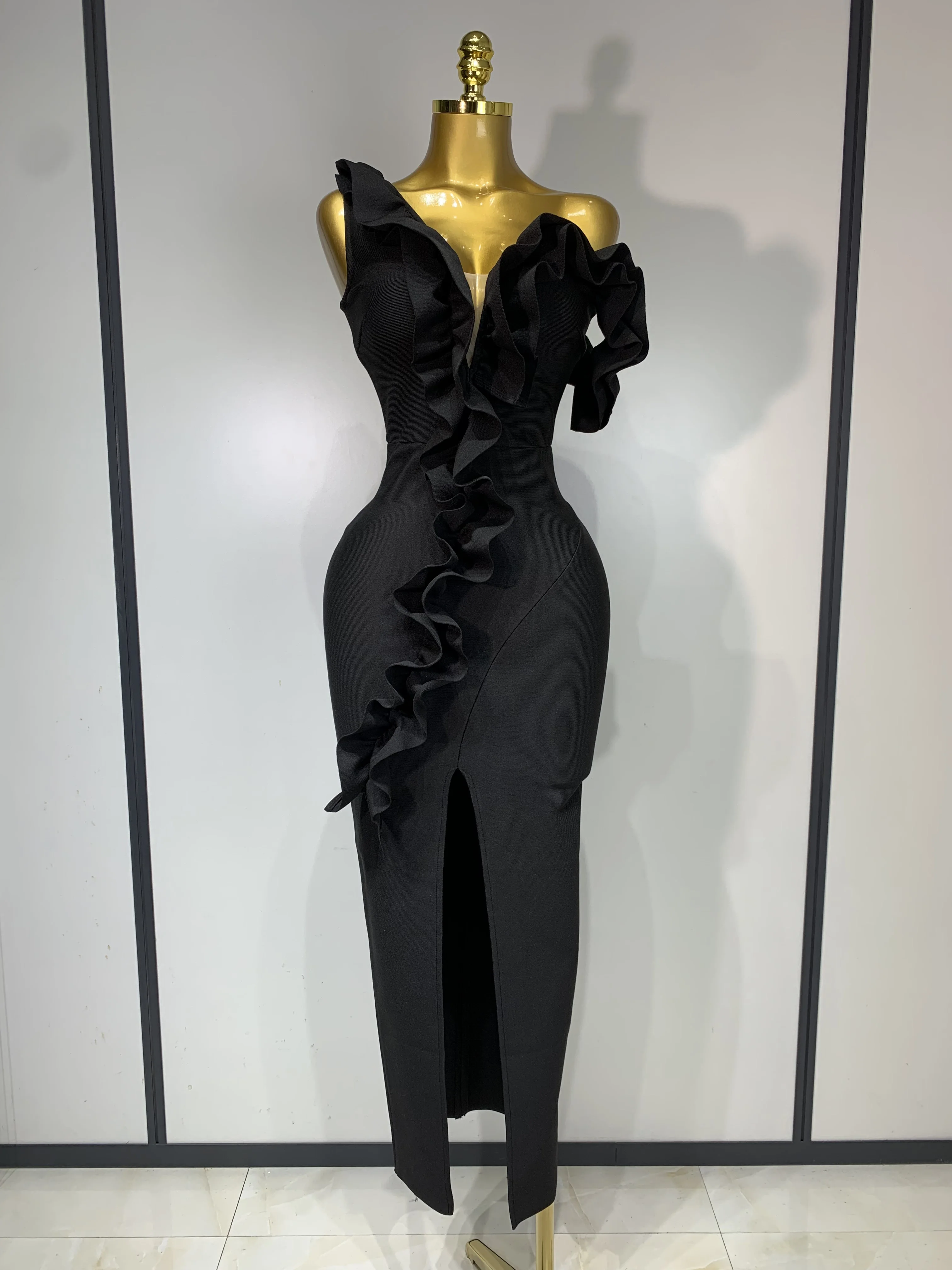 Women Sexy Backless Ruffles Bodycon Split Bandage Dress 2025 Celebrity Elegant Evening Party Luxury Birthday Dresses - AliExpress 200000345 Women Sexy Backless Ruffles Bodycon Split Bandage Dress 2025 Celebrity Elegant Evening Party Luxury Birthday Dresses - AliExpress 200000345