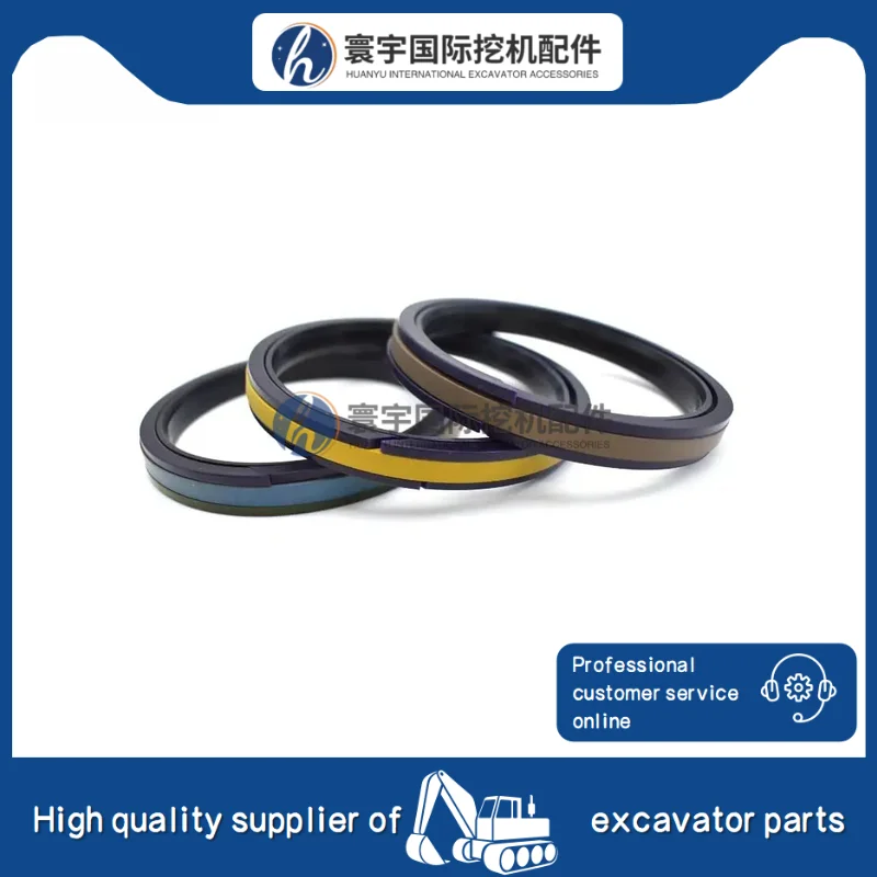 

Hydraulic Cylinder Seals Excavator Spare Parts Piston Seals Rubber Rings PTFE Rings SPGW SPGO Piston Seals Machinery Parts