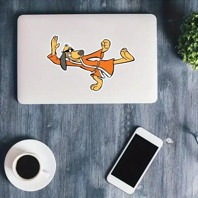Hong Kong Phooey Cartoon Car Waterproof Vinyl Sticker, Laptop Decal, Motorcycle and Water Cup Semi-Matte Single Use Sticker