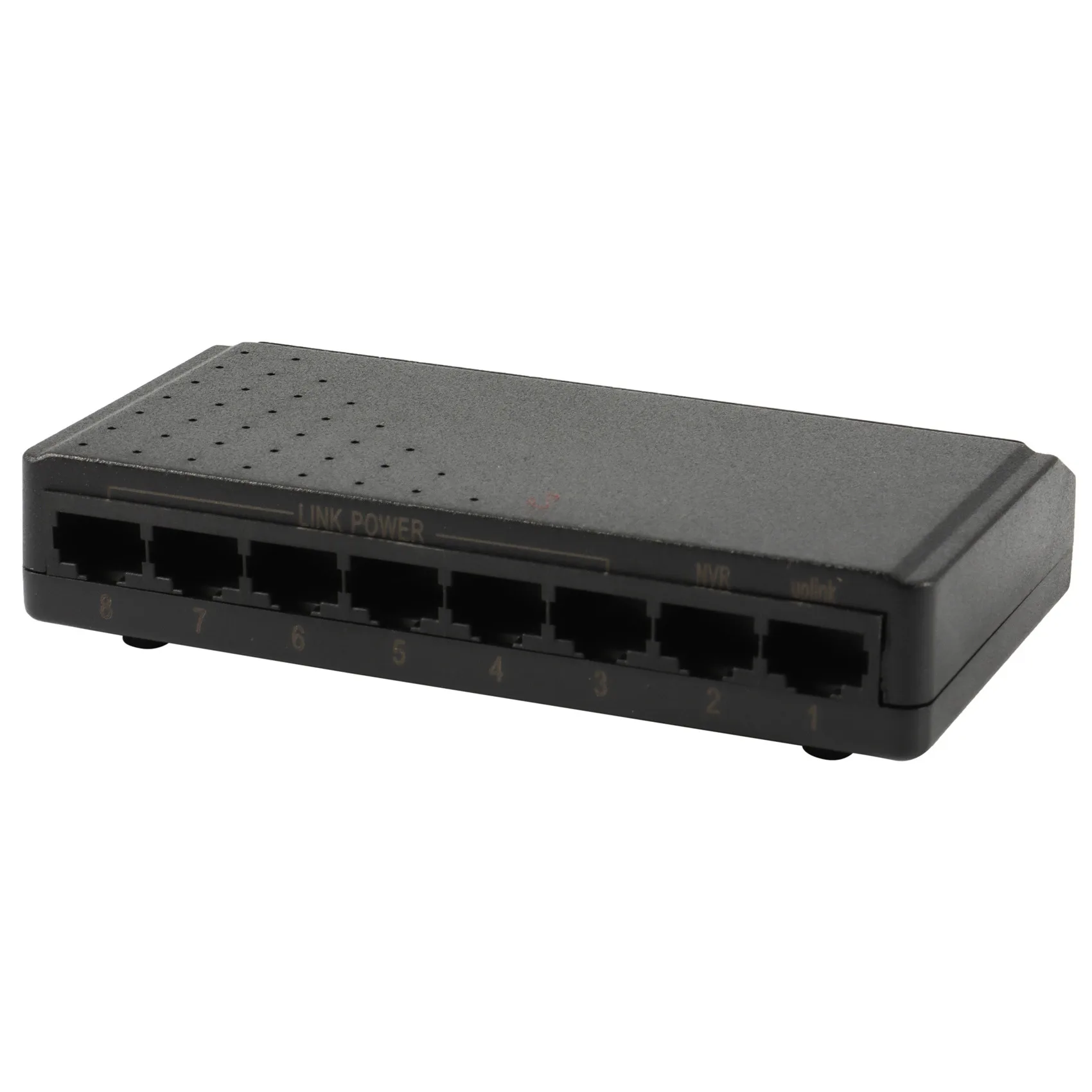 Inyector de interruptor POE de 8 puertos, 6 + 2, alimentación sobre Ethernet RJ45 sin adaptador de corriente, sistema de red familiar de 10/100M para cámaras