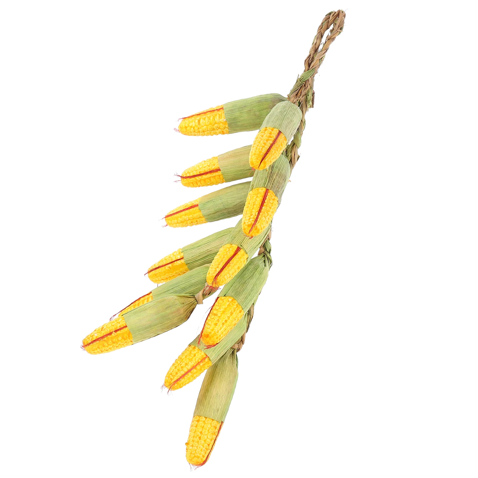 

2Pcs Fake Corn Hanging Strings Realistic Artificial Vegetable Pendants for Home Farm Wall Kitchen Restaurant Photography Props