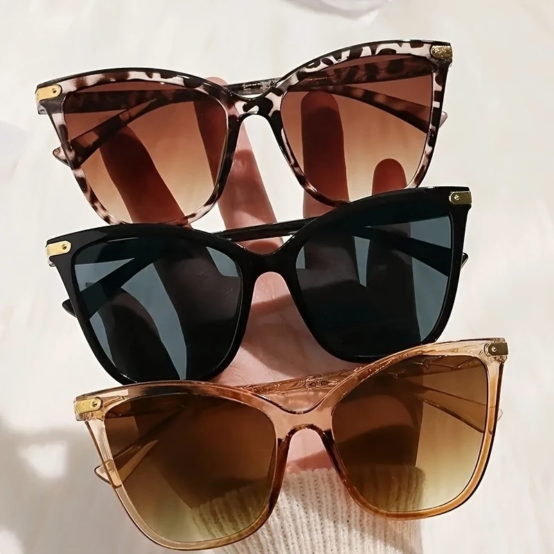 

New Fashion Cat Eye Sunglasses Women Men Trendy Style Sun Glasses Square Eyeglasses Outdoor UV400 Protection Streetwear Eyewear