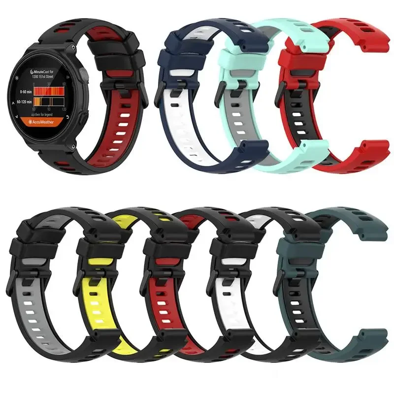 Rubber Strap For Garmin Forerunner 735XT 735 220 230 235 620 630 Smart Watch Wristband Replace Sport Bracelet Approach S20 S5 S6