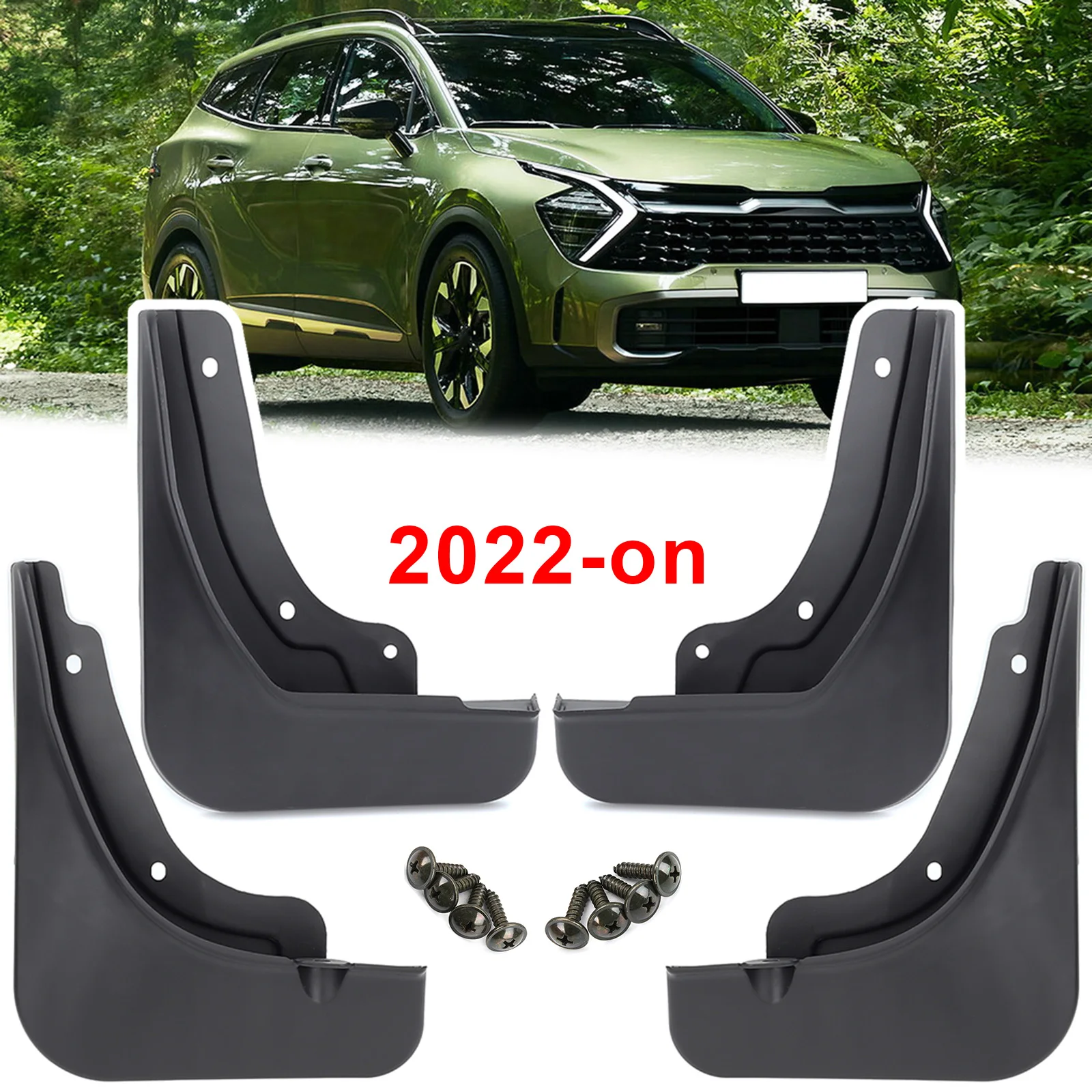 Set of 4pcs For KIA Sportage NQ5 LWB 2022 2023 2024 Mud Flaps Splash Guards Fender MudFlaps Front Rear Mudguards Cover