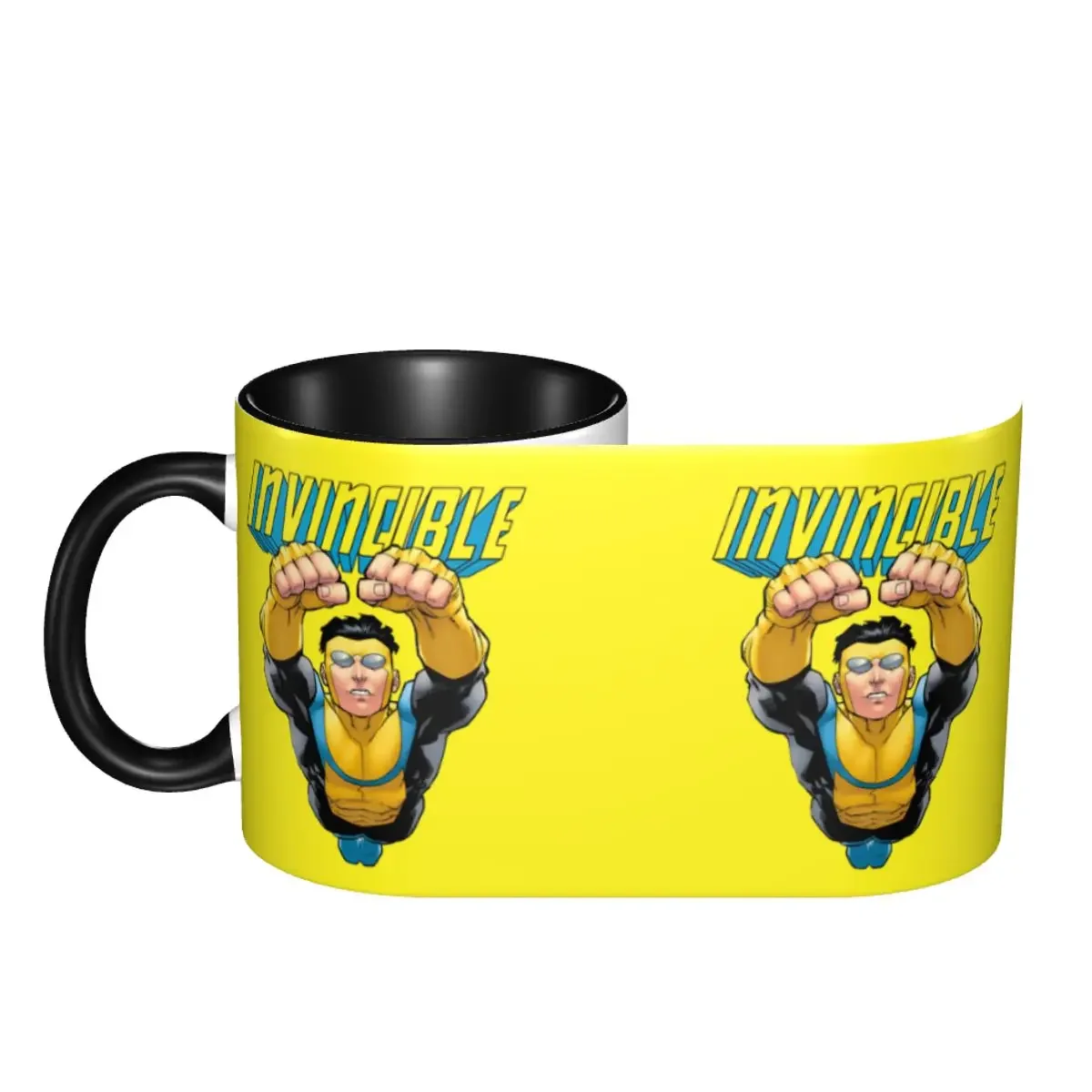 Custom DIY I-Invincibles Ceramic Mugs Cartoon Comic Homme Graphic Anime Coffee Cups Creative Present