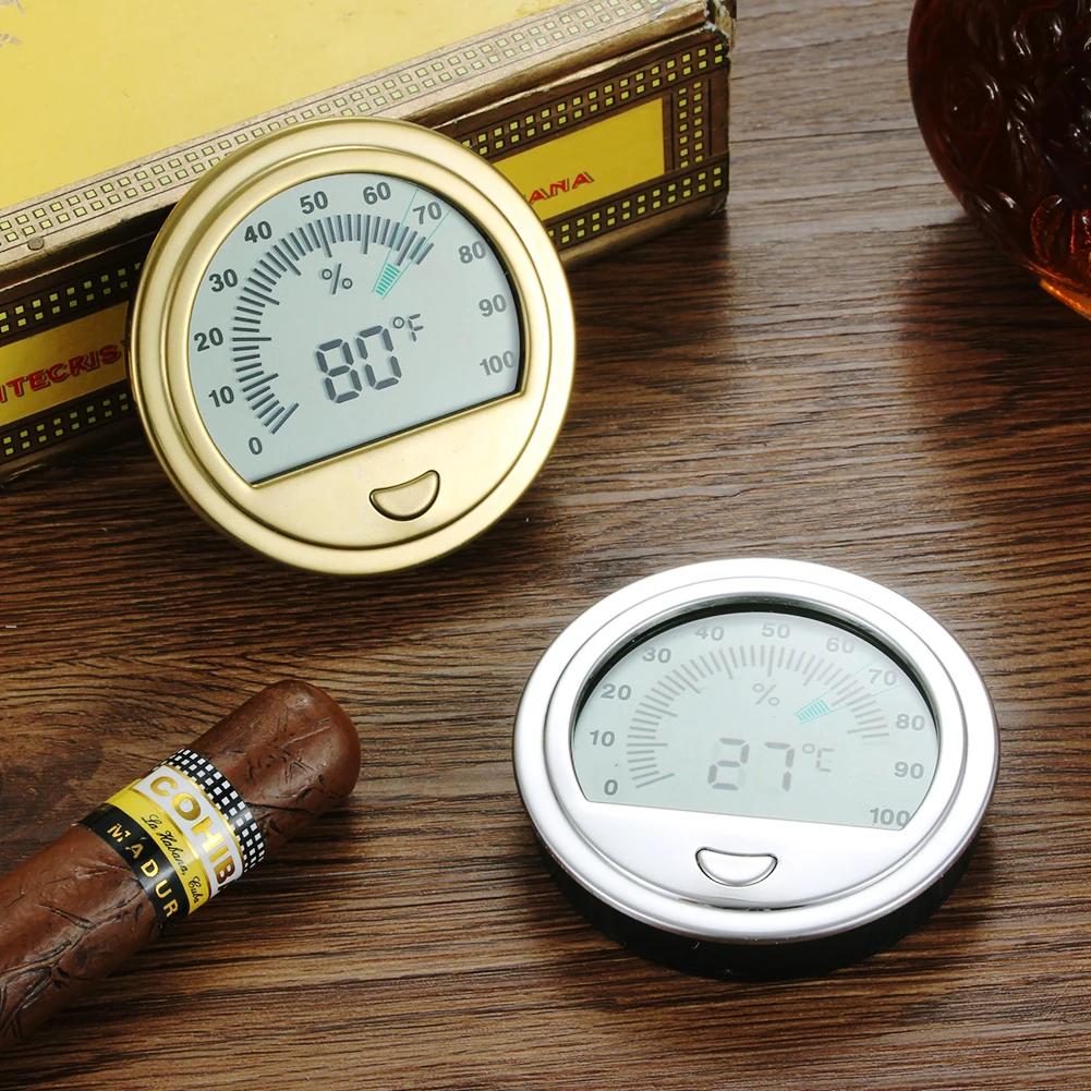 GALINER Mini Cigar Hygrometer Portable Accurate Humidor Accessories Accurate Cigar Tool Humidity Tester Hygrometer For Humidor