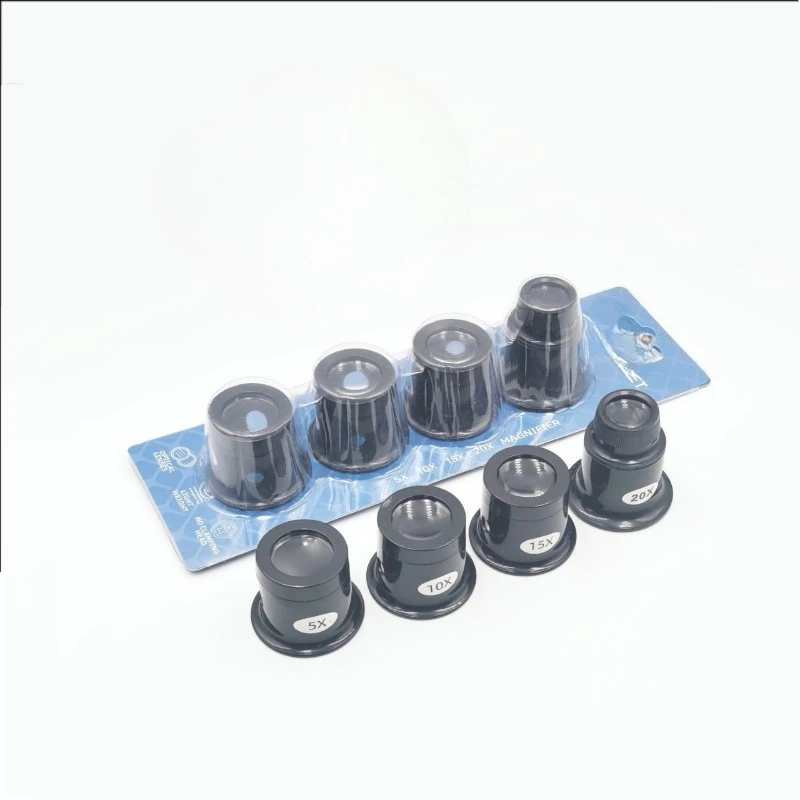 Jewelry Loupe Watch  5x/10x/15x/20x Multi-Magnification Watchmaker & Gem Inspection Tool