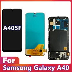 For Samsung Galaxy A40 A405F LCD Display Touch Screen Digitizer Replacement For Samsung A405FN A405FM A405F  with Frame