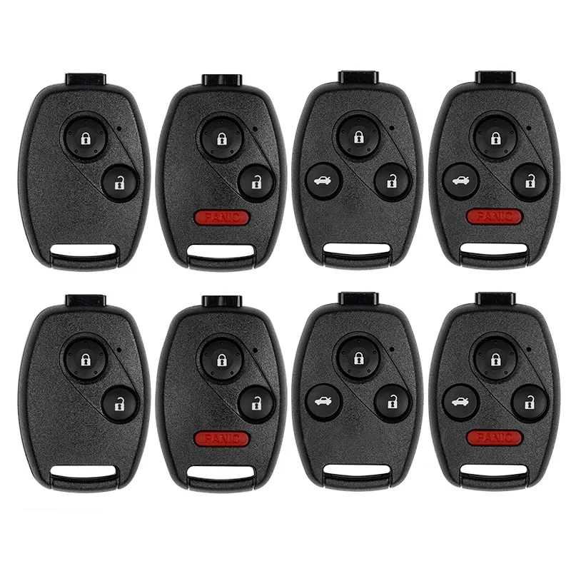2/3/4 Buttons Car Remote Key Fob With Panic Button Replacement Housing For Honda Accord Civic CRV HRV Pilot 2007-2013 Shell Only
