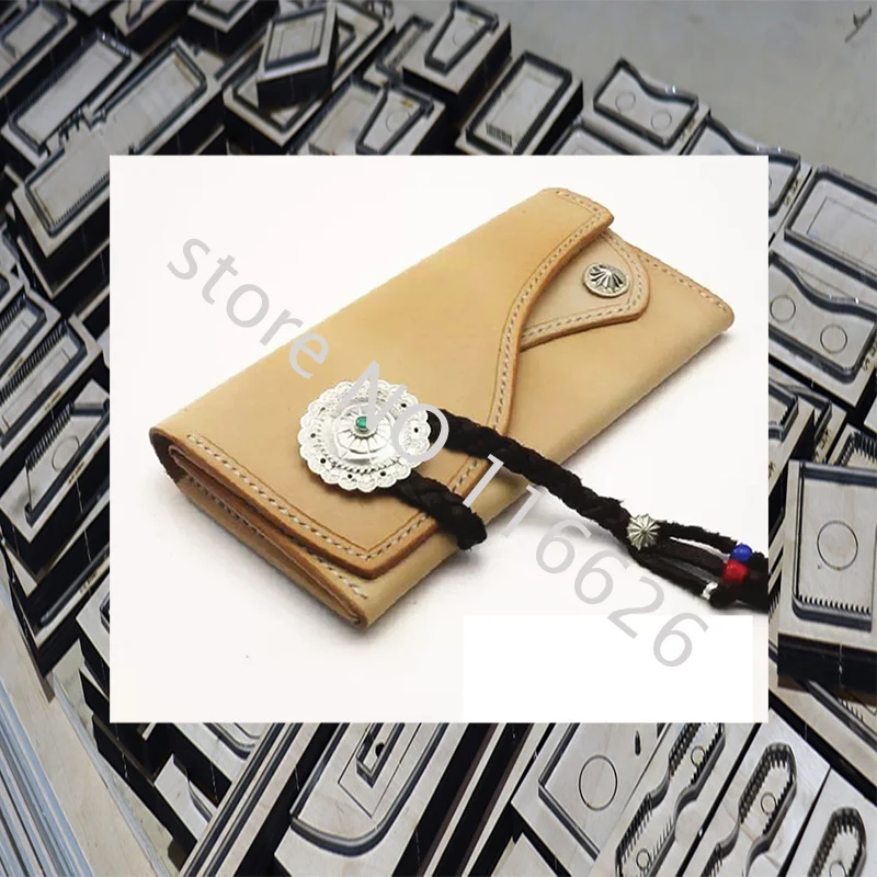 

Knife mold for DIY leather craft long wallet cutting dies 20x9cm