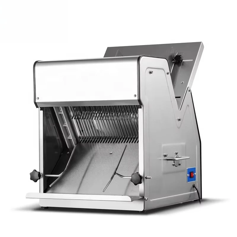 Commercial small electric bread slicer stainless steel blade baking equipment